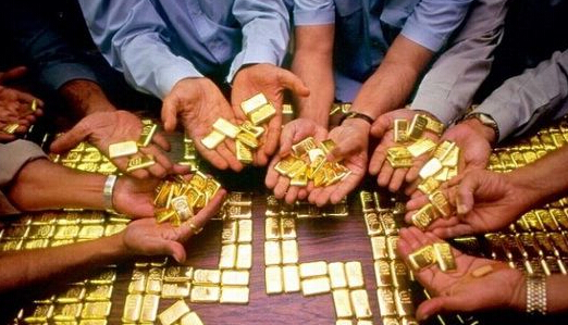中国大陆1月自香港黄金进口同比暴增3倍 环比降9%